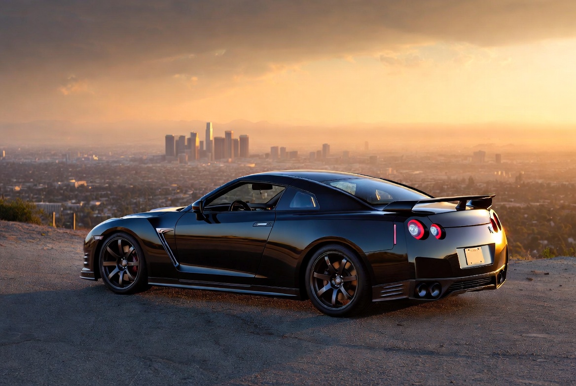 2005 Nissan GT-R Proto front three-quarter view showcasing aggressive aerodynamic design language