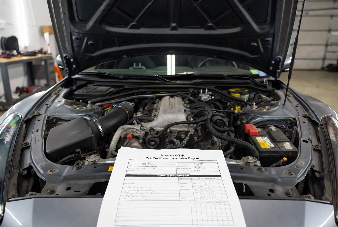 Production R35 chassis underside and rear diffuser aerodynamics detail